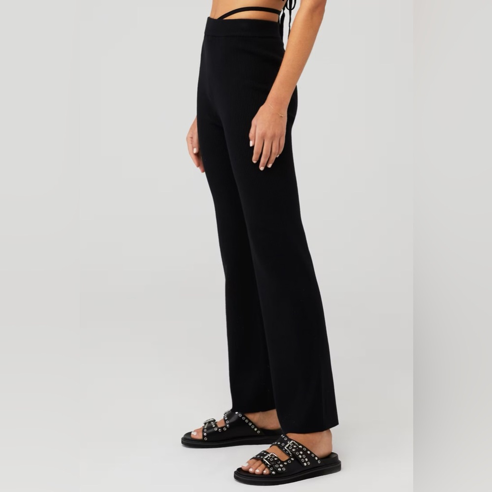 4th & Reckless Black Scorpios Fine Knit Trouser Size XS NWT
